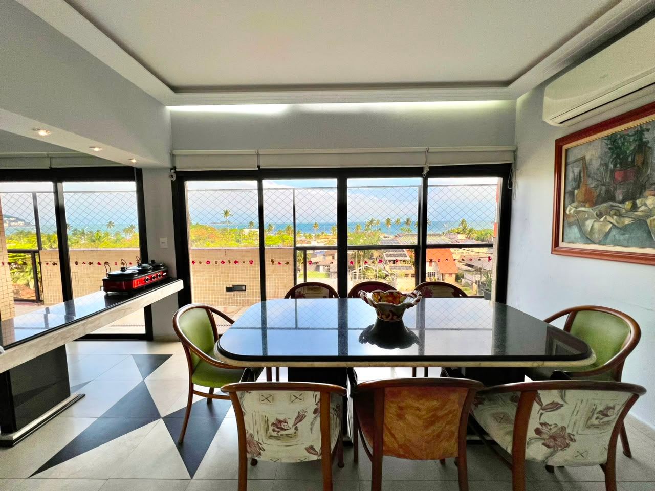 Penthouse 6 quartos, Enseada, vista para o mar, 2 vagas em Enseada, Guarujá — foto 2