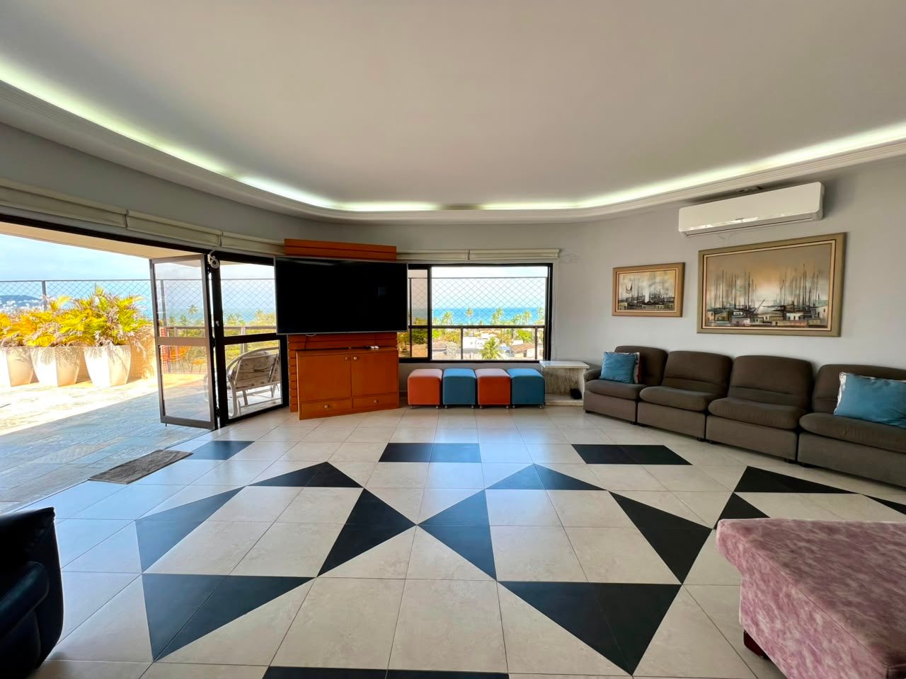 Penthouse 6 quartos, Enseada, vista para o mar, 2 vagas em Enseada, Guarujá — foto 7