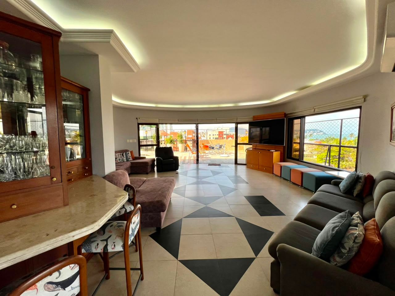 Penthouse 6 quartos, Enseada, vista para o mar, 2 vagas em Enseada, Guarujá — foto 5