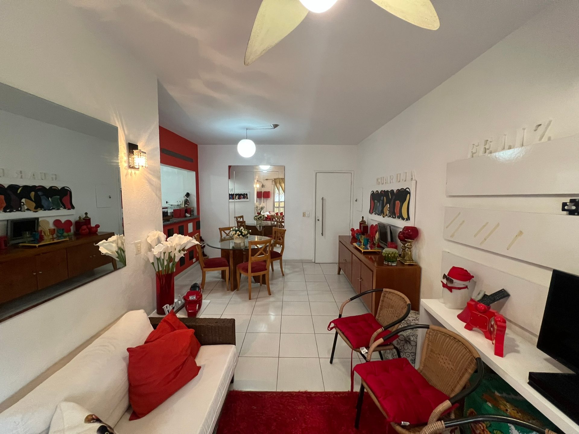 Apto decorado, (lado praia), 2 dorms., 1 vaga, Enseada em Enseada, Guarujá — foto 4