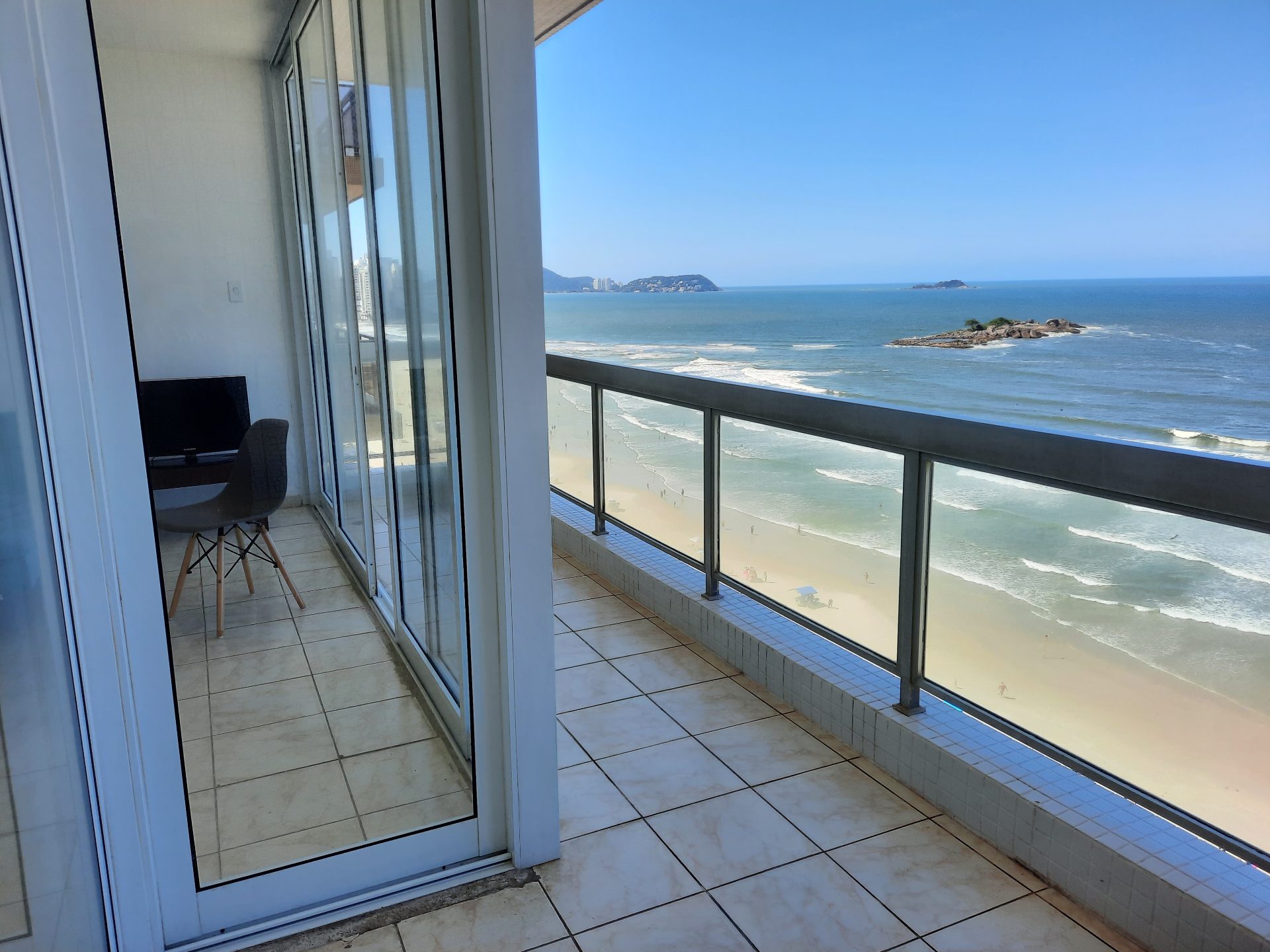 Apto 4 quartos, sacada, frente praia, 2 vagas, Pitangueiras em Pitangueiras, Guarujá — foto 5