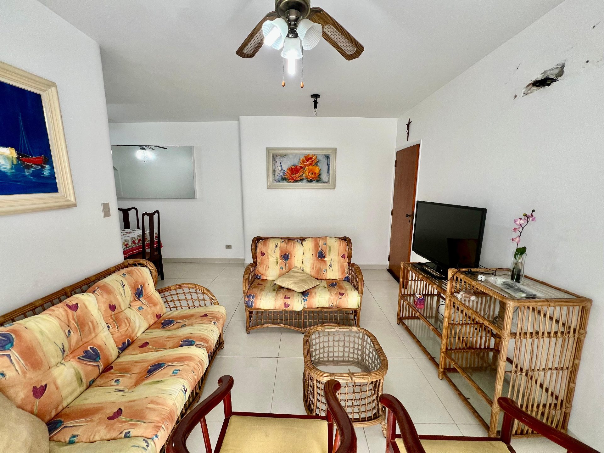 Apto 3 dorms., sacada, churrasq., Enseada em Enseada, Guarujá — foto 2