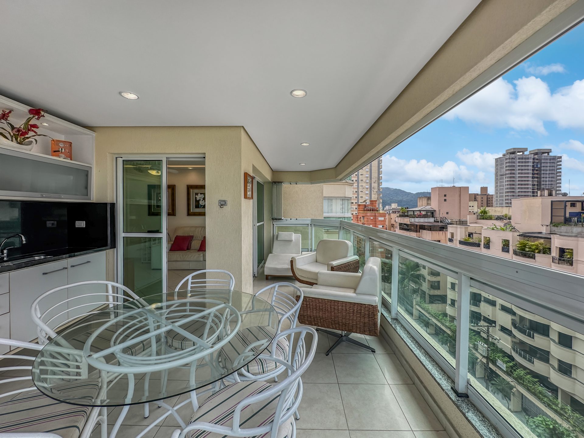 Apto 4 quartos, terraço gourmet, 2 vagas, Enseada em Enseada, Guarujá — foto 2
