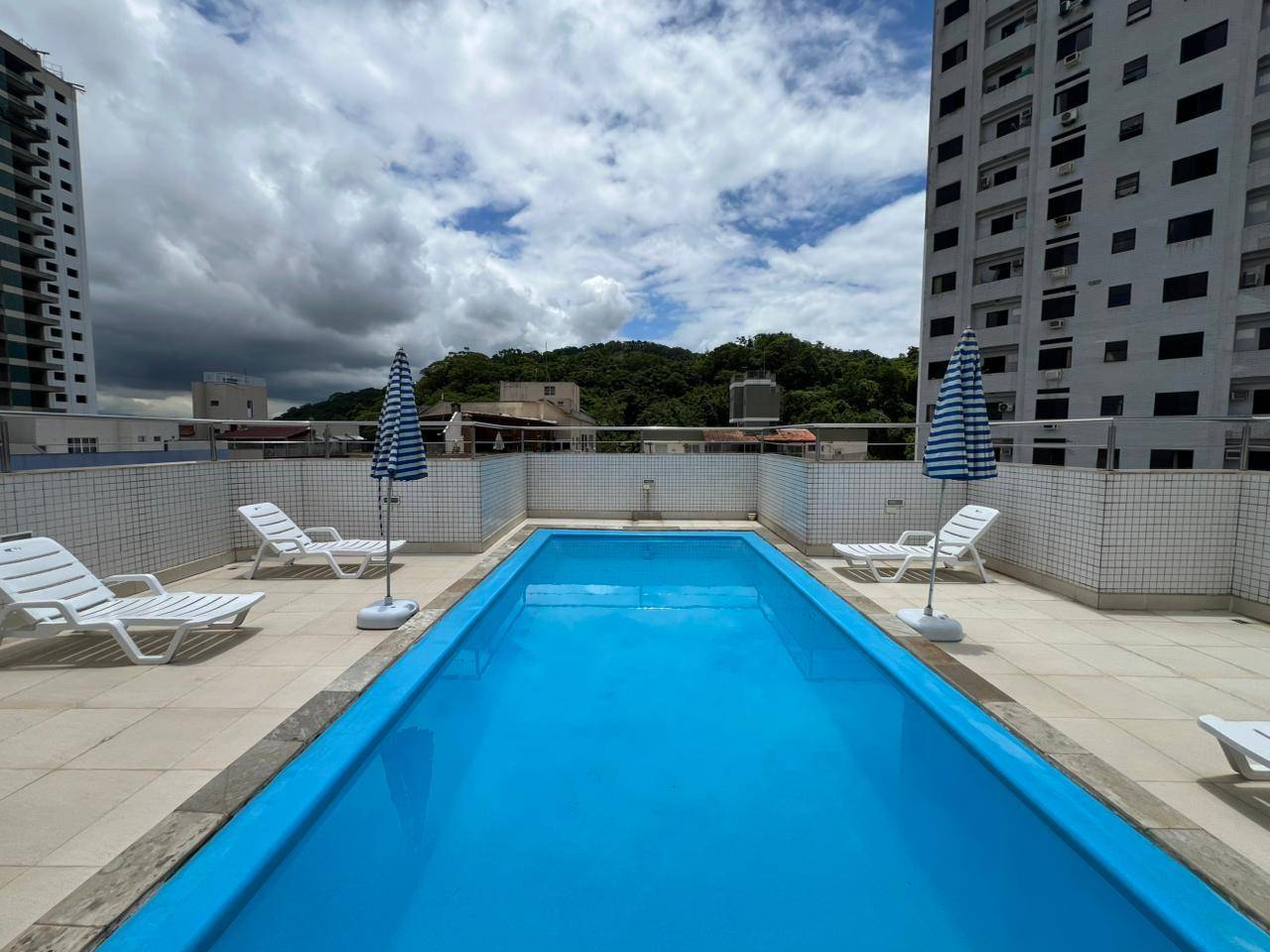 Apto 3 quartos, sacada, lazer, 350m praia Astúrias em Jardim Las Palmas, Guarujá — foto 27