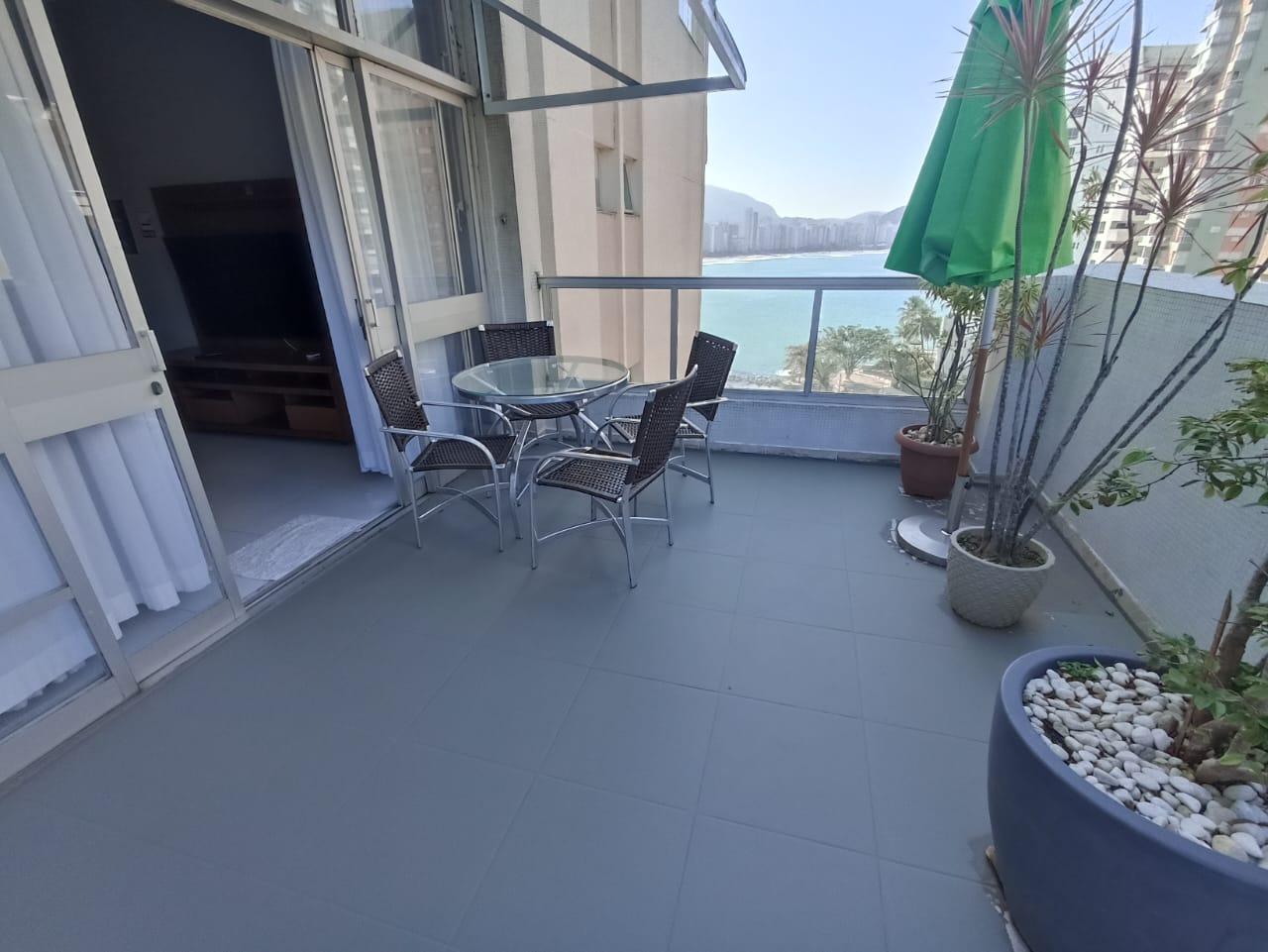 Apto frente praia 3 quartos, sacada, lazer, Astúrias em Vila Luis Antônio, Guarujá — foto 4