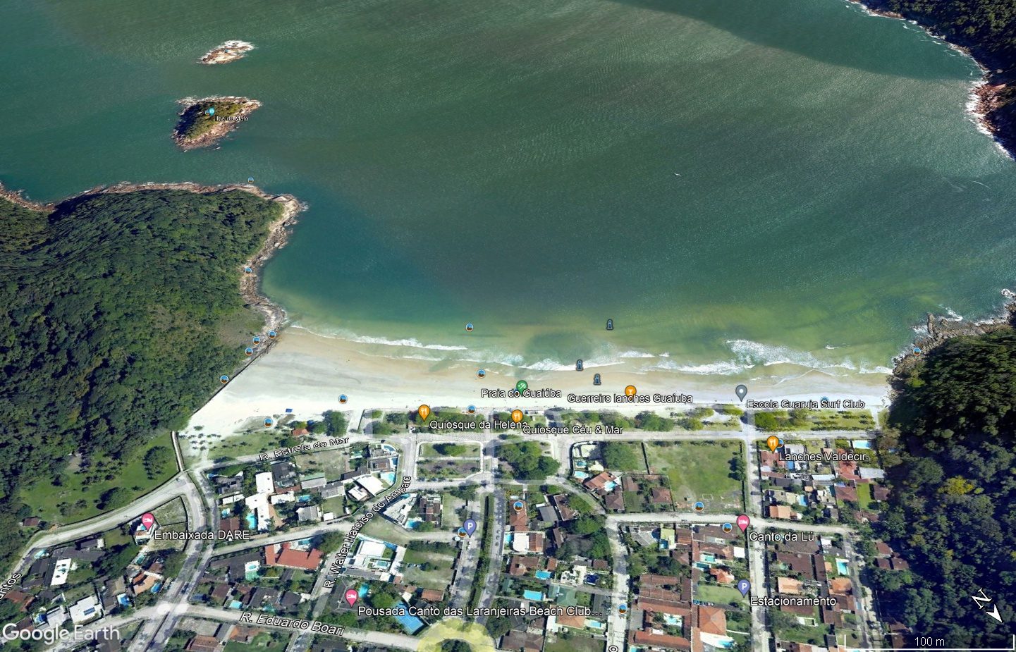 Terreno frente praia Guaiúba, 740m² em Guaiúba, Guarujá — foto 3