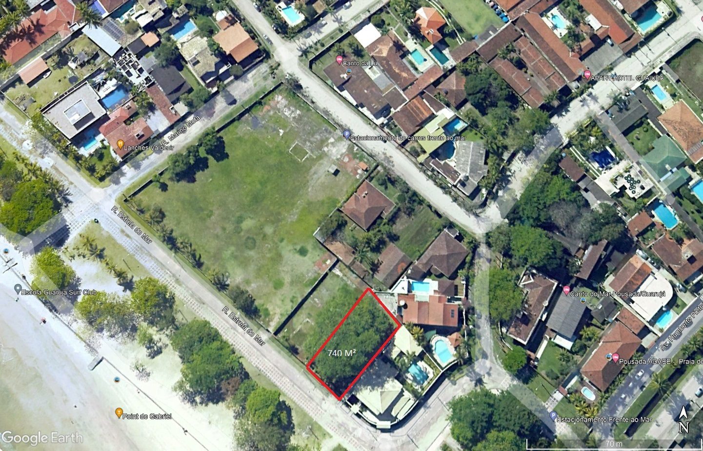 Terreno frente praia Guaiúba, 740m² em Guaiúba, Guarujá — foto 7