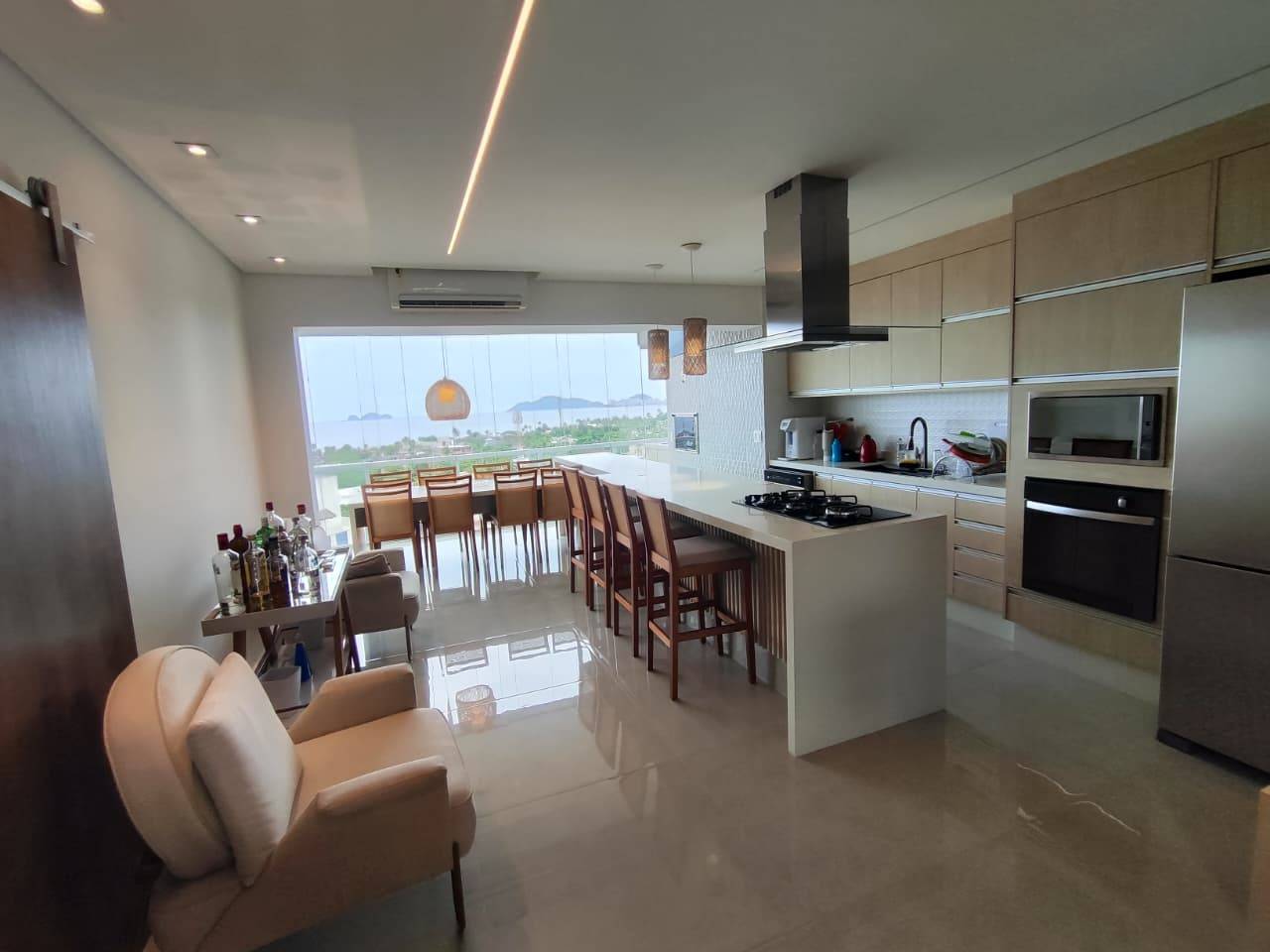 Apto terraço gourmet, vista mar, 2 dorms., 2 vagas, lazer em Jardim Enseada, Guarujá — foto 3