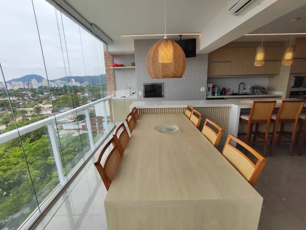 Apto terraço gourmet, vista mar, 2 dorms., 2 vagas, lazer em Jardim Enseada, Guarujá — foto 8