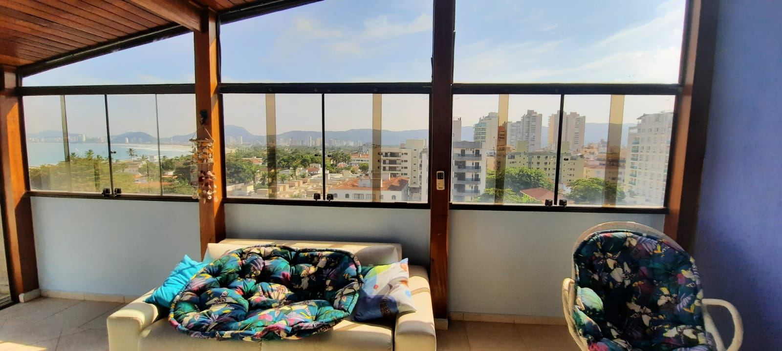 Cobertura vista mar, 2 dorms., 200m praia, Enseada em Loteamento João Batista Julião, Guarujá — foto 4