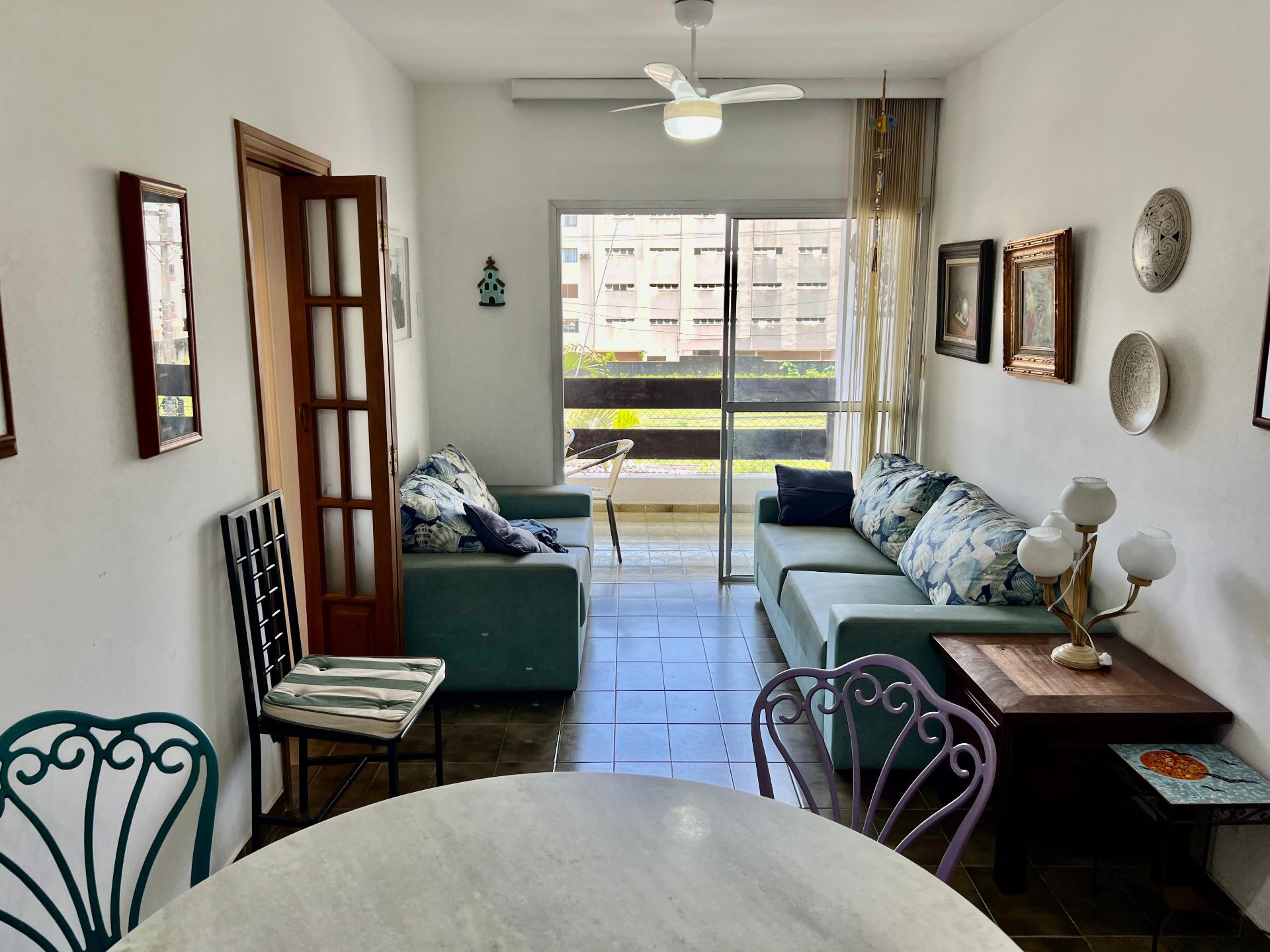 Apto 3 dorms., sacada, 400m da praia Enseada em Loteamento João Batista Julião, Guarujá — foto 3