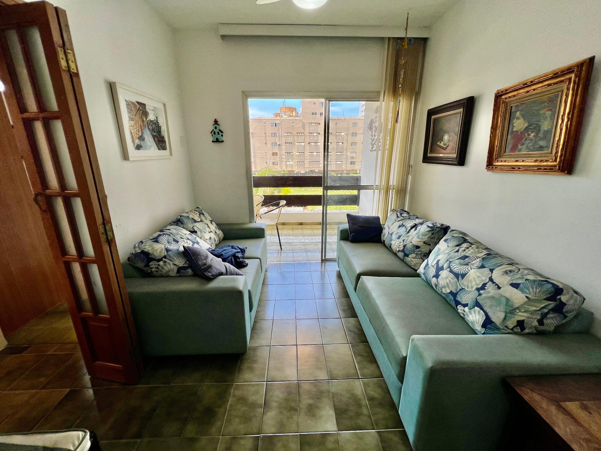 Apto 3 dorms., sacada, 400m da praia Enseada em Loteamento João Batista Julião, Guarujá — foto 4