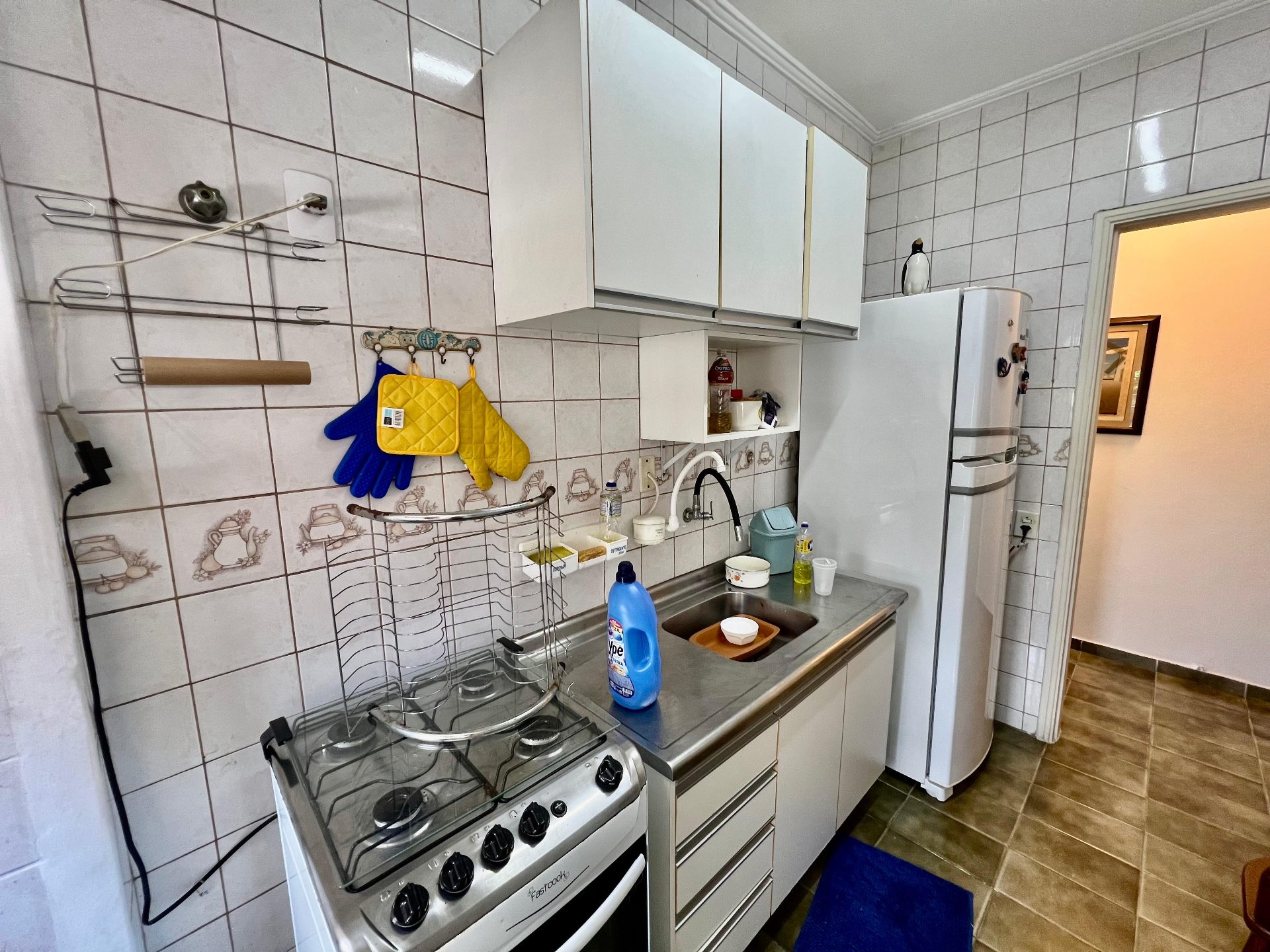Apto 3 dorms., sacada, 400m da praia Enseada em Loteamento João Batista Julião, Guarujá — foto 18