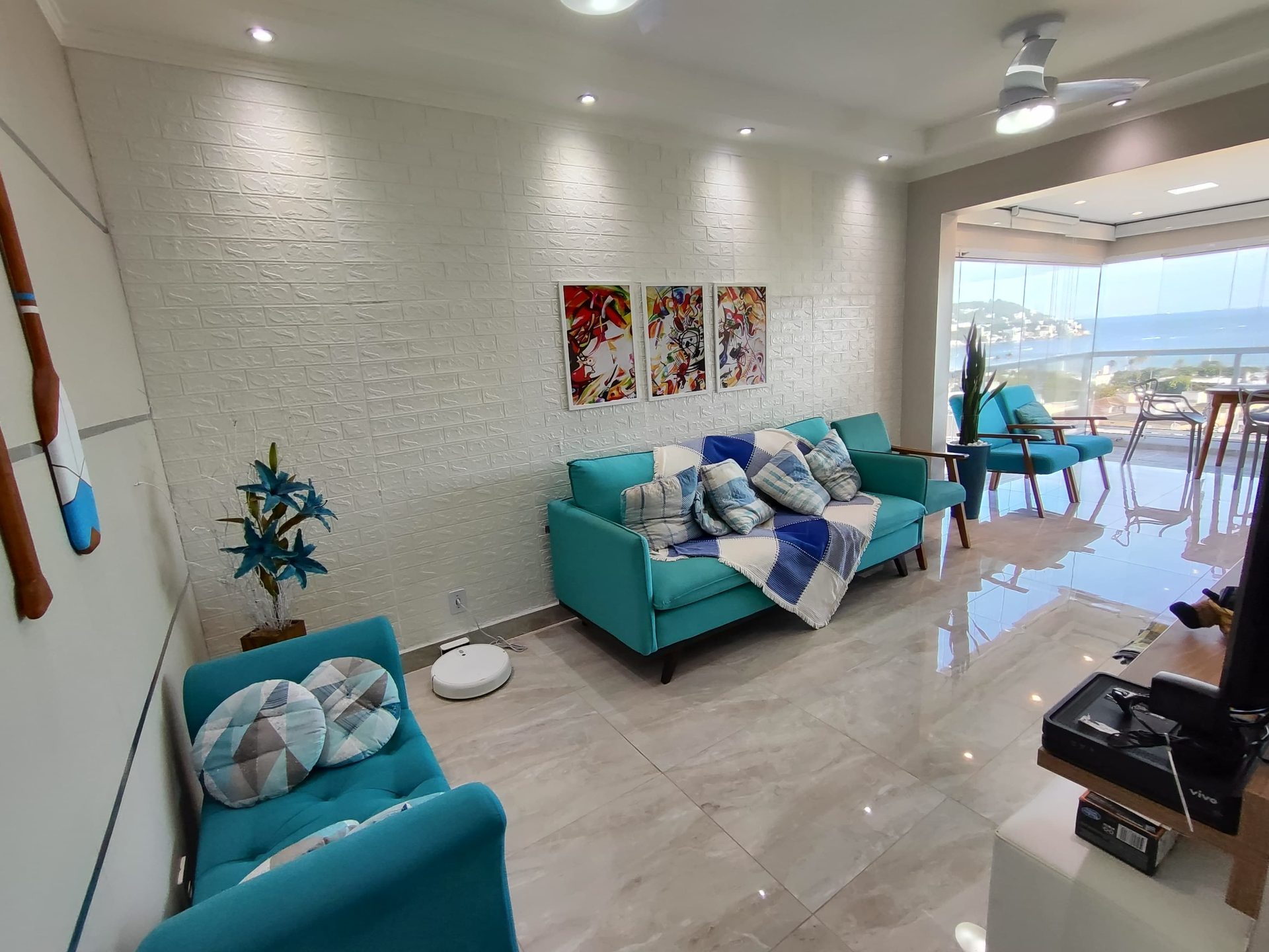 Apto 2 quartos, vista livre para o mar, lazer completo, 2 vagas em Loteamento João Batista Julião, Guarujá — foto 2