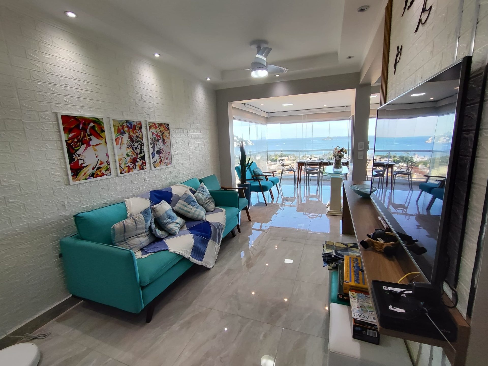 Apto 2 quartos, vista livre para o mar, lazer completo, 2 vagas em Loteamento João Batista Julião, Guarujá — foto 4