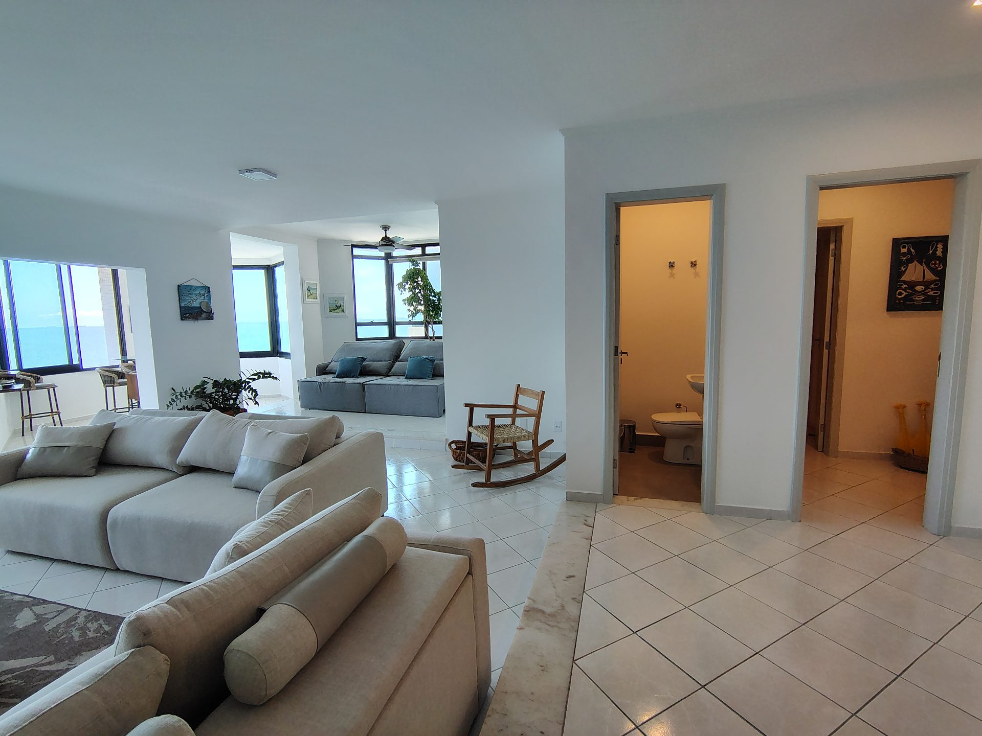 Apartamento totalmente reformado à venda no Morro do Maluf – Vista panorâmica para o mar no Guarujá em Pitangueiras, Guarujá — foto 8