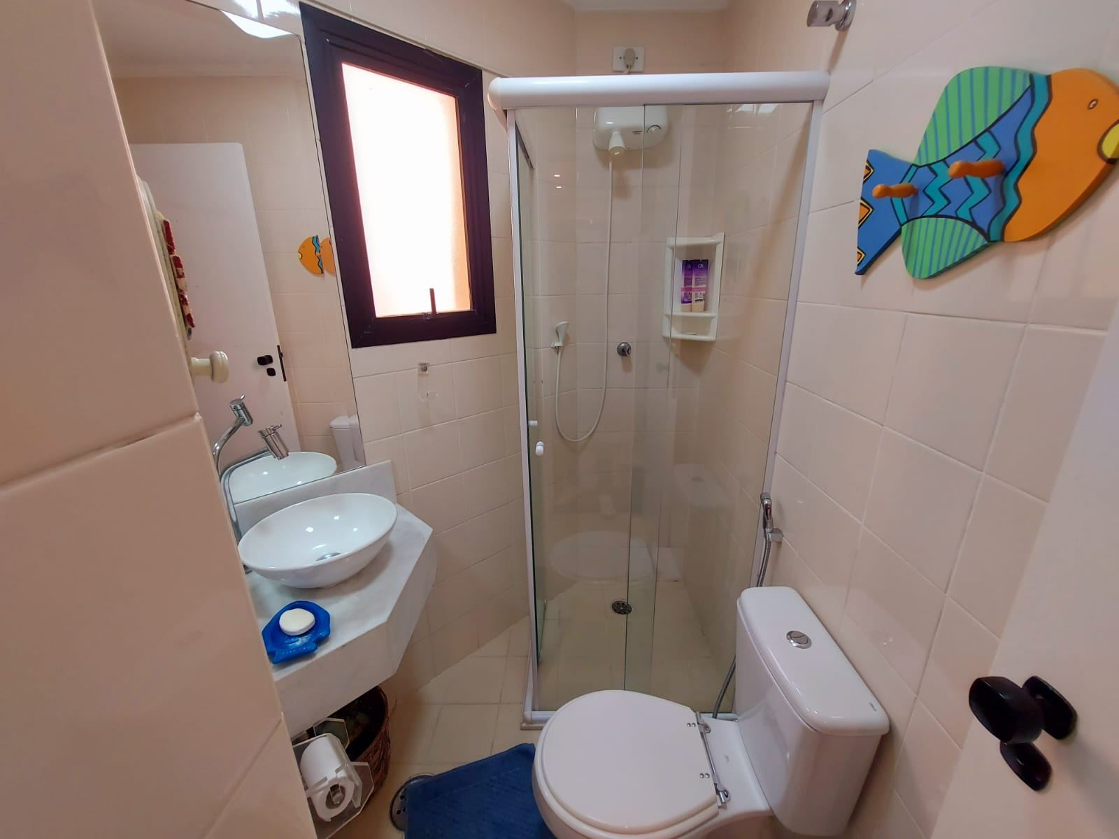 Cobertura decorada, 2 quartos, 200m praia, região do Aquário em Enseada, Guarujá — foto 18