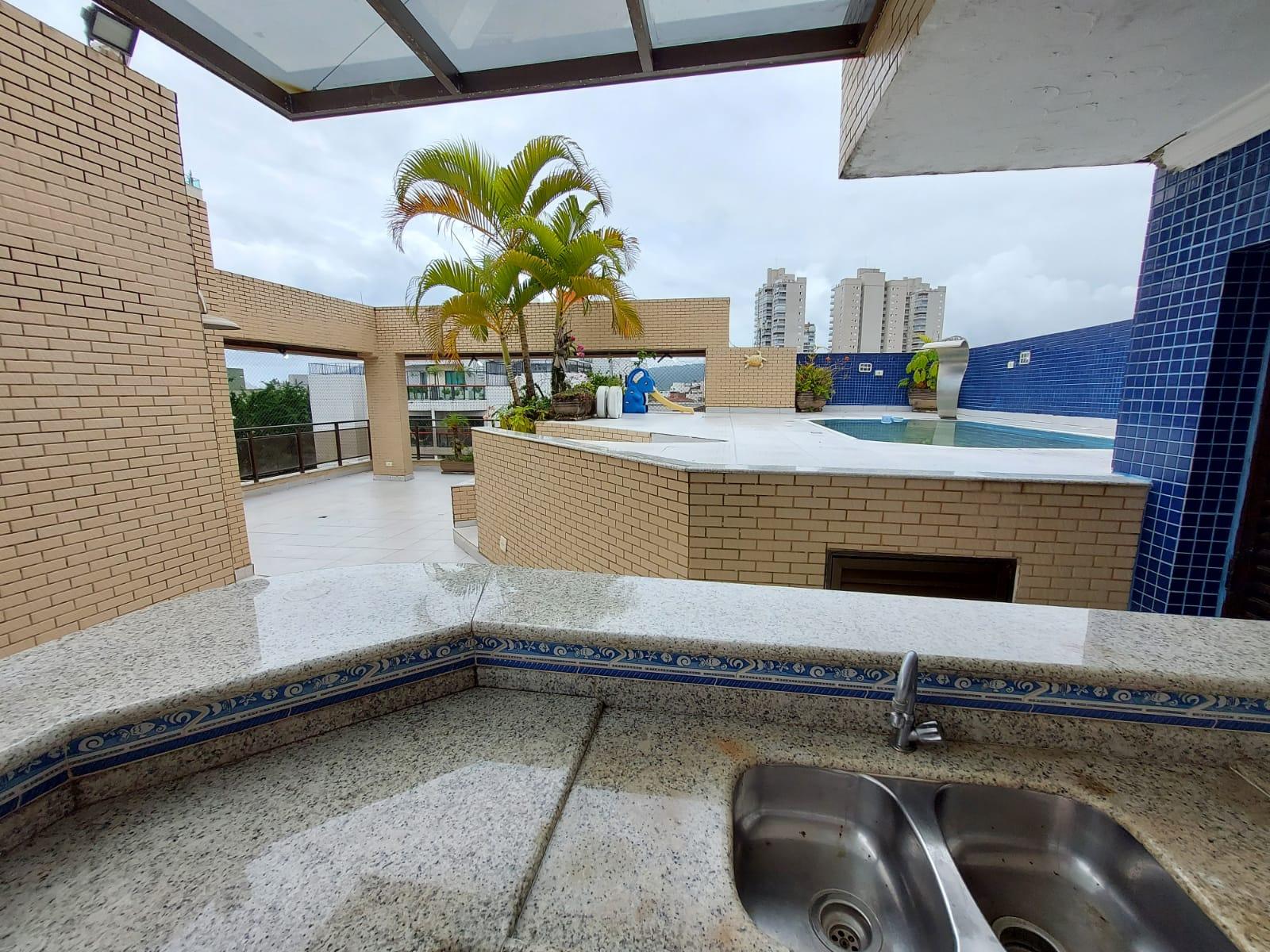 Penthouse 200m praia Enseada, 5 quartos, 2 vagas em Loteamento João Batista Julião, Guarujá — foto 29